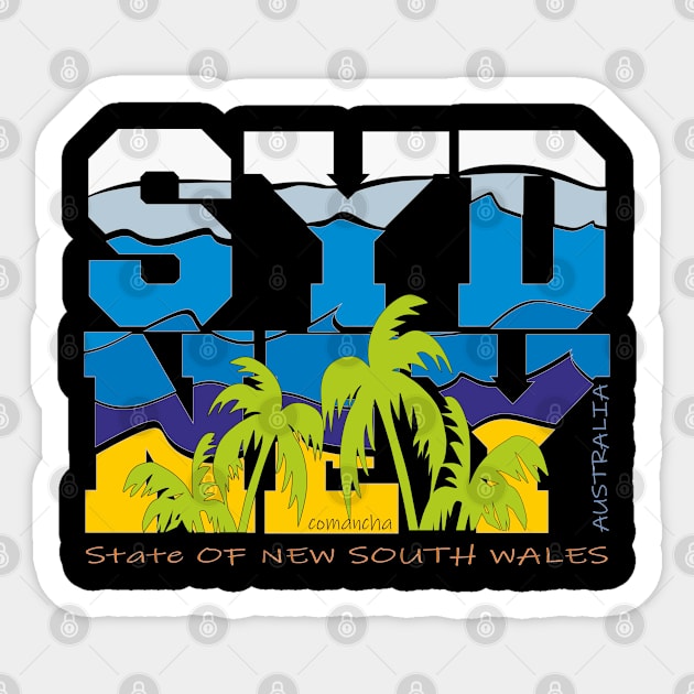 SYDNEY State of New South Wales Australia Sticker by comancha